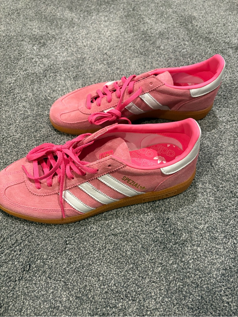 💖SPOTLIGHT💖NWOT Adidas Originals Handball Spezial Sneakers in Lucid Pink - Picture 6 of 8